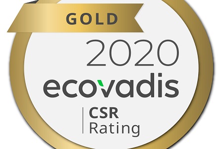 Gold CSR rating achieved by distributor