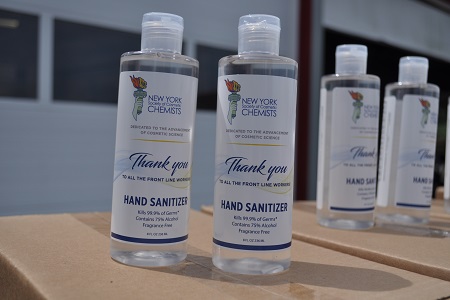 Hand sanitisers donated to frontline workers