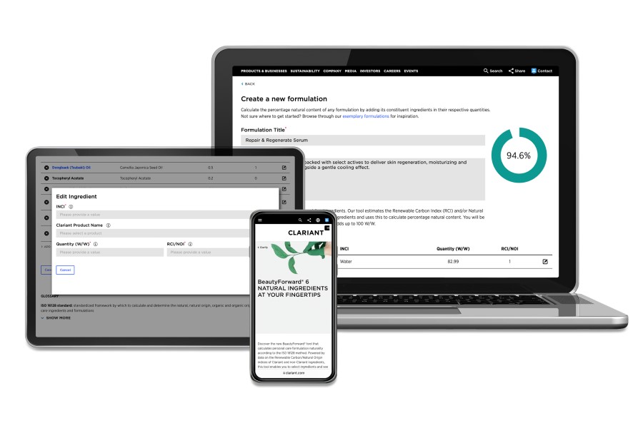 Clariant launches BeautyForward 6 natural ingredient formulation tool