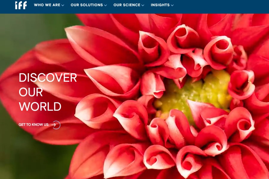 IFF reveals rebranded corporate website